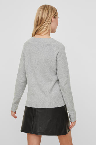 Trui met ronde hals Grijs - VERO MODA®