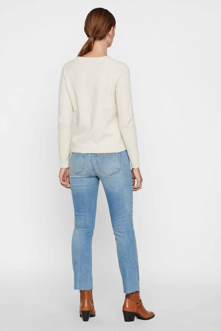 Trui met ronde hals Beige - VERO MODA®