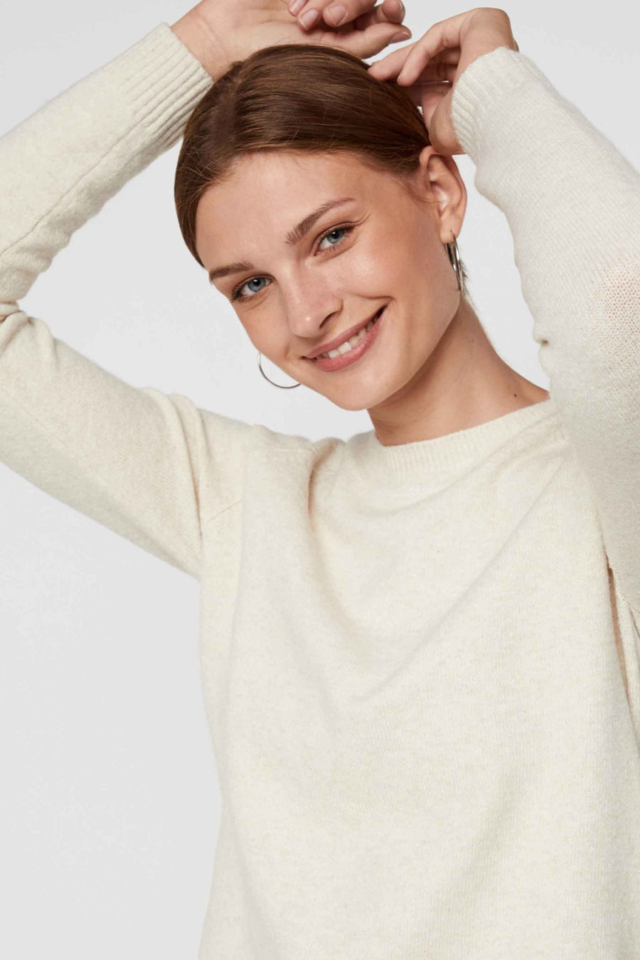 Trui met ronde hals Beige - VERO MODA®