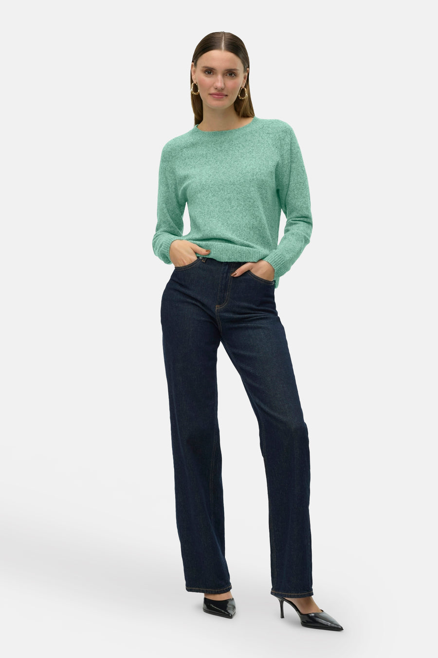 Trui met ronde hals Groen - VERO MODA®