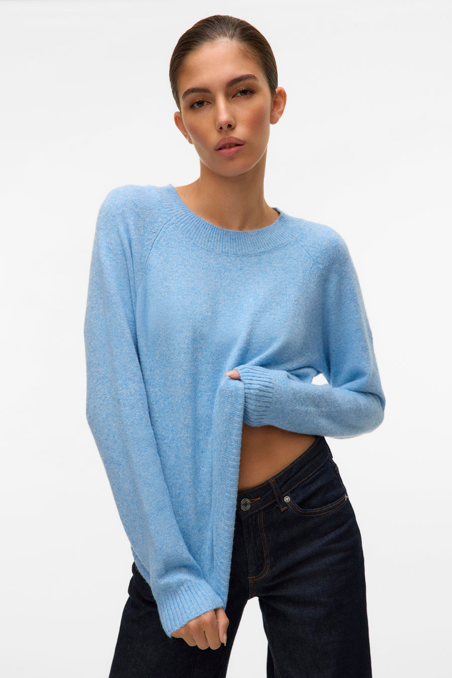 Trui met ronde hals Blauw - VERO MODA®