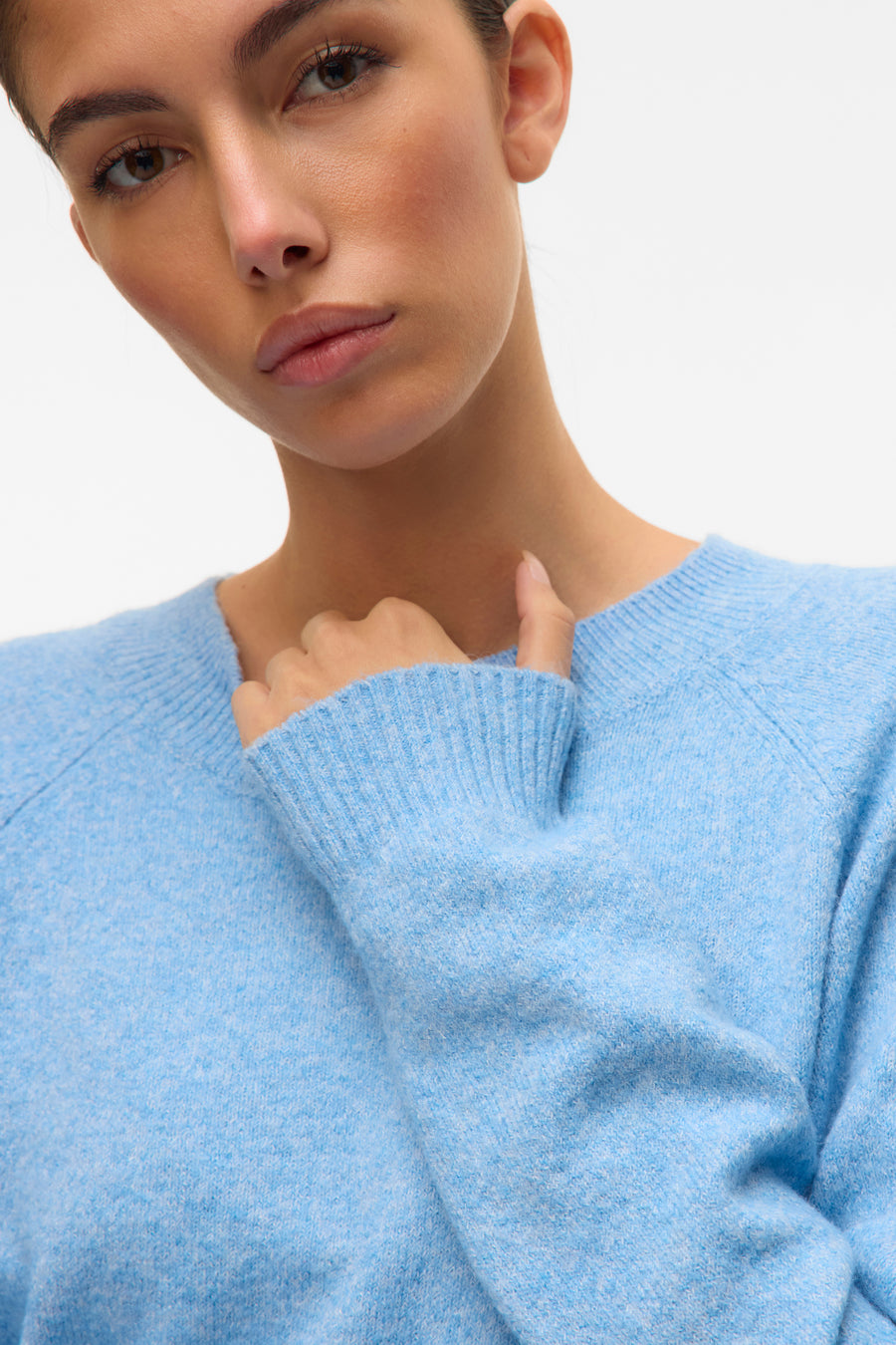 Trui met ronde hals Blauw - VERO MODA®