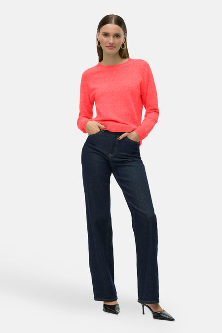 Trui met ronde hals Oranje - VERO MODA®