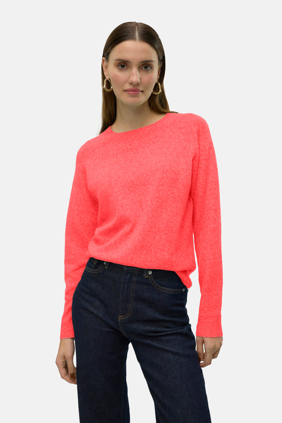 Trui met ronde hals Oranje - VERO MODA®