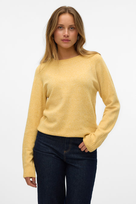 Trui met ronde hals Geel - VERO MODA®