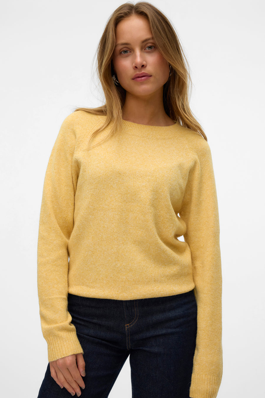 Trui met ronde hals Geel - VERO MODA®