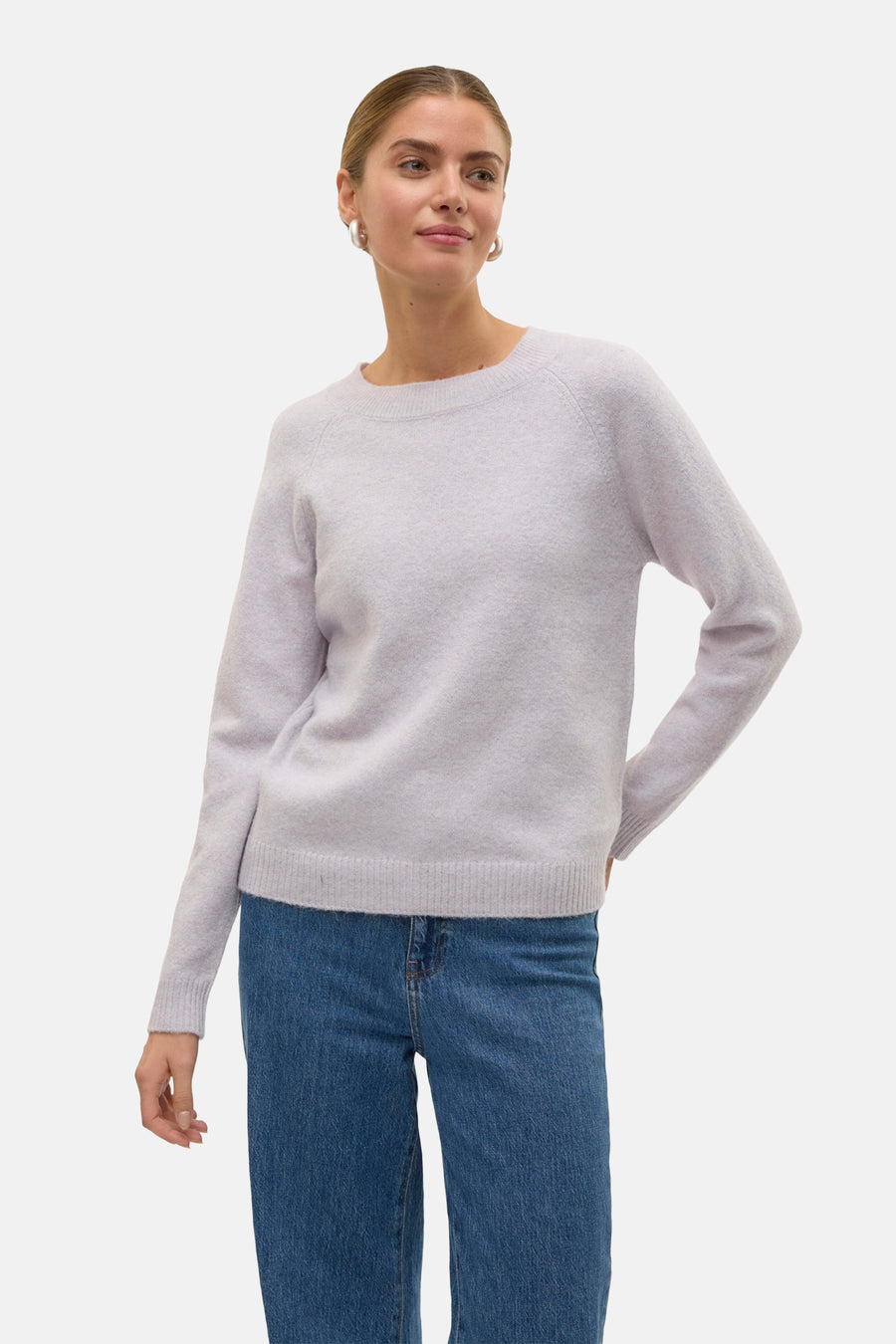 Trui met ronde hals Paars - VERO MODA®