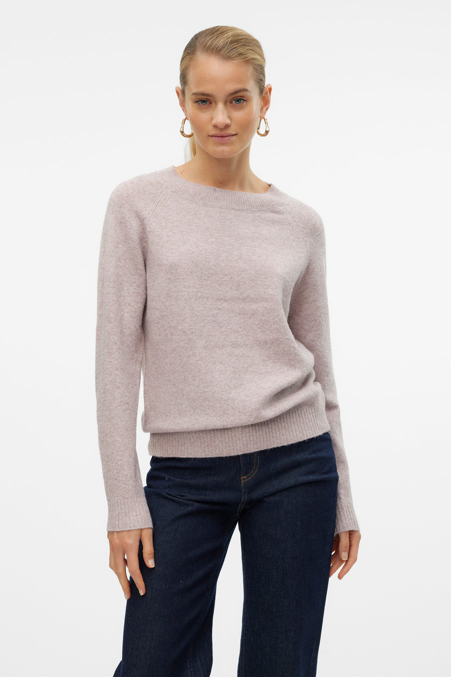 Trui met ronde hals Roze - VERO MODA®
