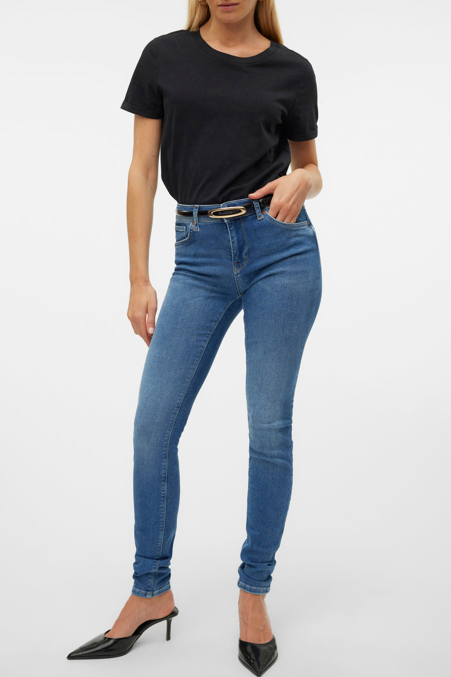 LUX - mid blue denim