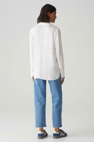 Blouse (lange mouwen) Wit - OPUS