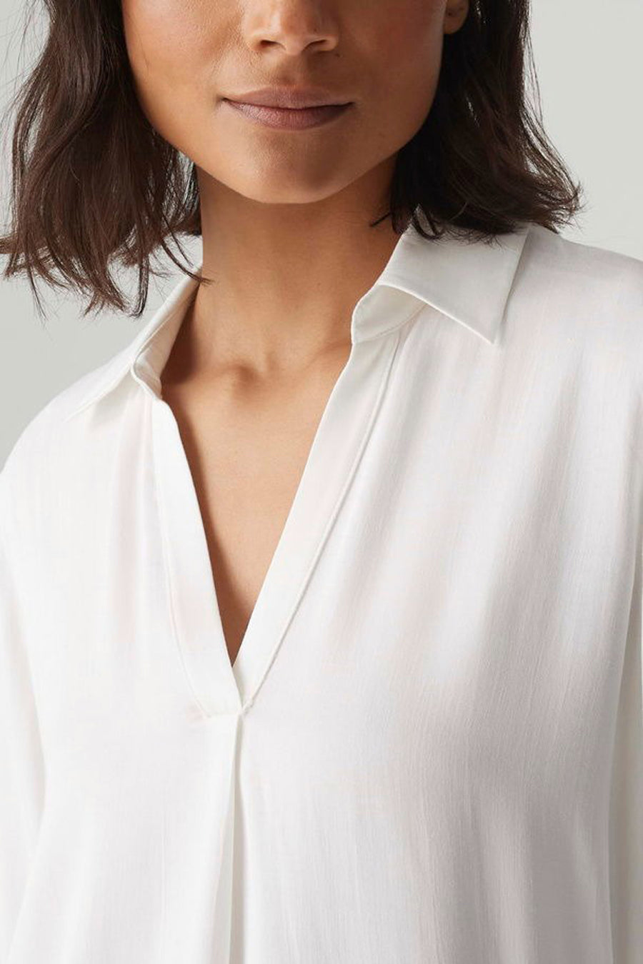 Blouse (lange mouwen) Wit - OPUS
