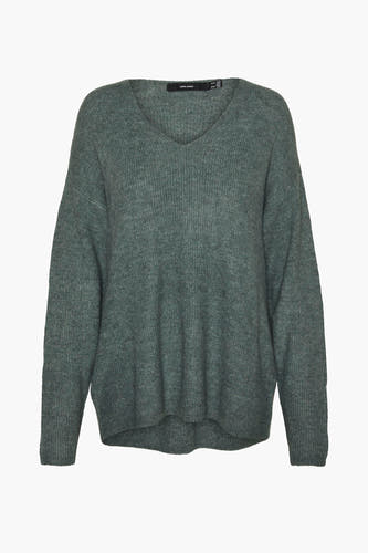 Trui met V-hals Groen - VERO MODA®