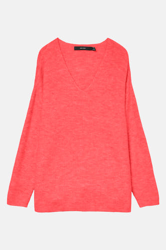 Trui met V-hals Oranje - VERO MODA®