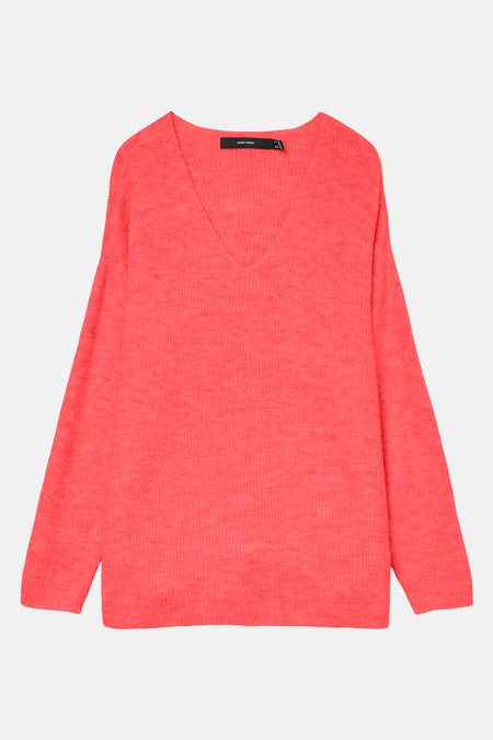 Trui met V-hals Oranje - VERO MODA®