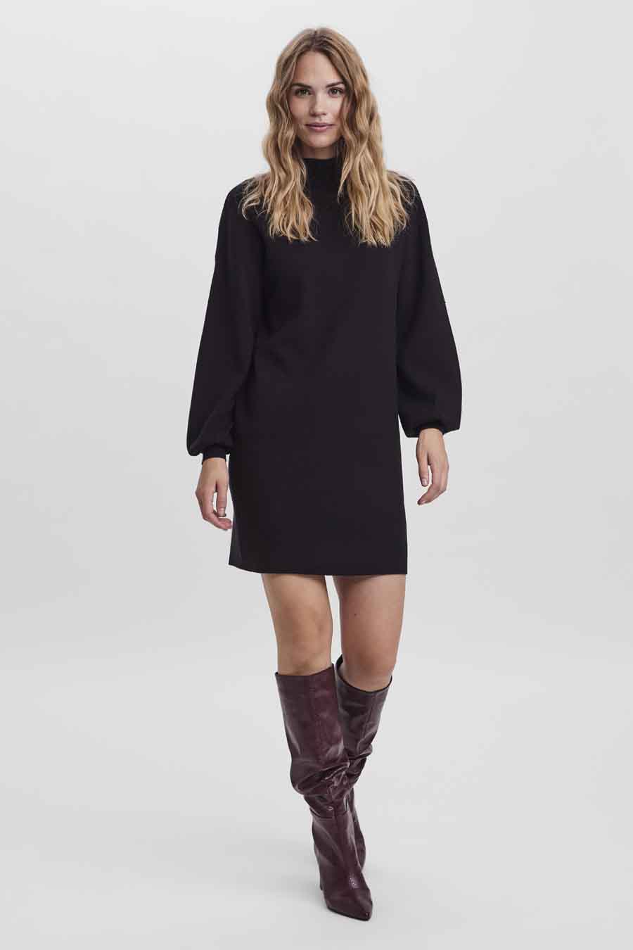 Kleedjes (lange mouwen) Zwart - VERO MODA®