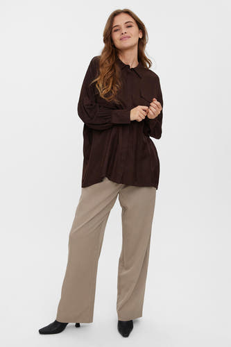 Hemd (lange mouwen) Bruin - VERO MODA®