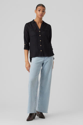 Hemd (lange mouwen) Zwart - VERO MODA®