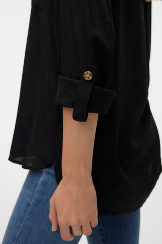Hemd (lange mouwen) Zwart - VERO MODA®