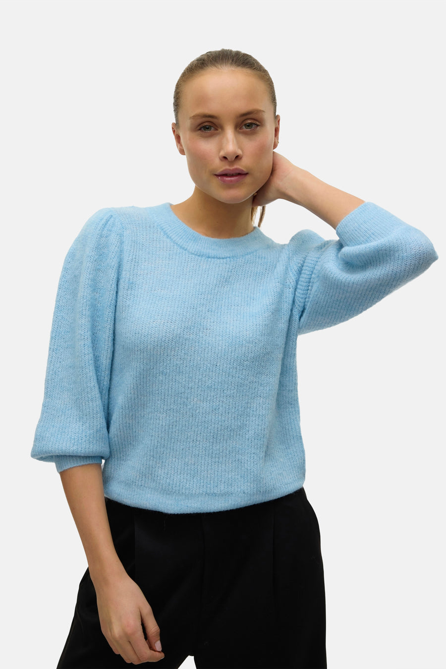 Trui met ronde hals Blauw - VERO MODA®