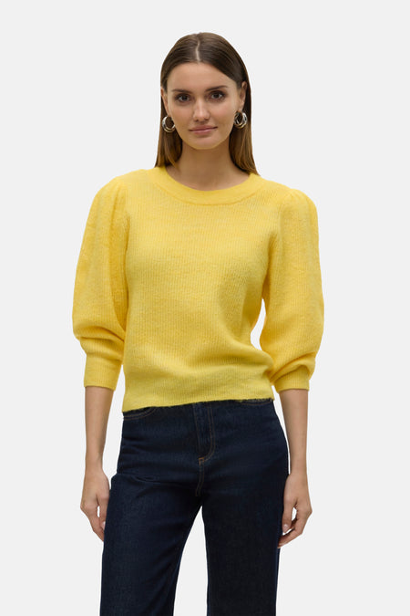 Trui met ronde hals Geel - VERO MODA®