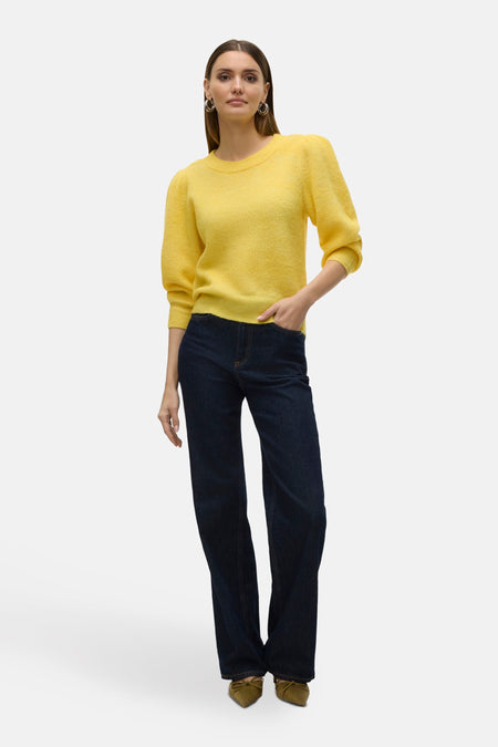 Trui met ronde hals Geel - VERO MODA®