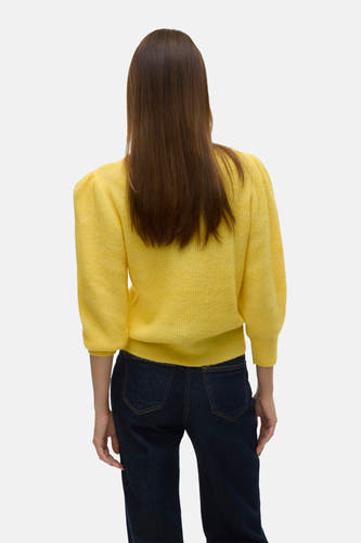 Trui met ronde hals Geel - VERO MODA®