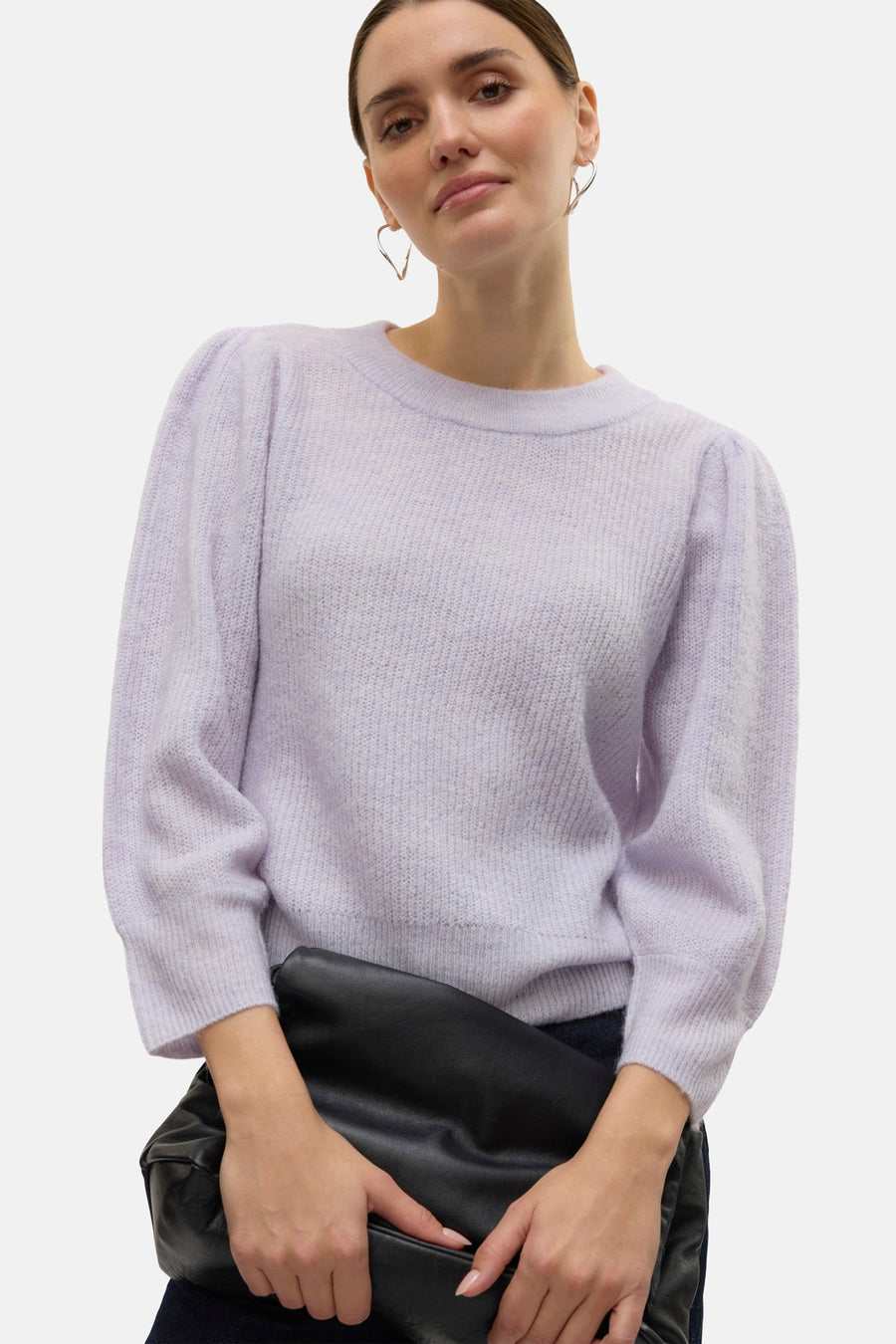 Trui met ronde hals Paars - VERO MODA®