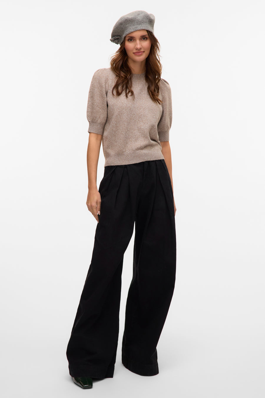 Trui met ronde hals Bruin - VERO MODA®