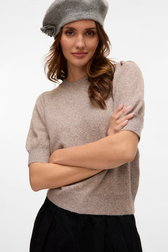 Trui met ronde hals Bruin - VERO MODA®