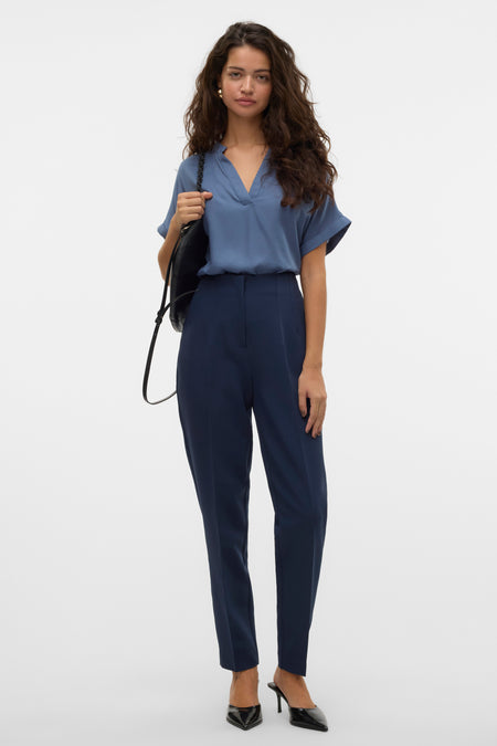 Blouse (korte mouwen) Blauw - VERO MODA®