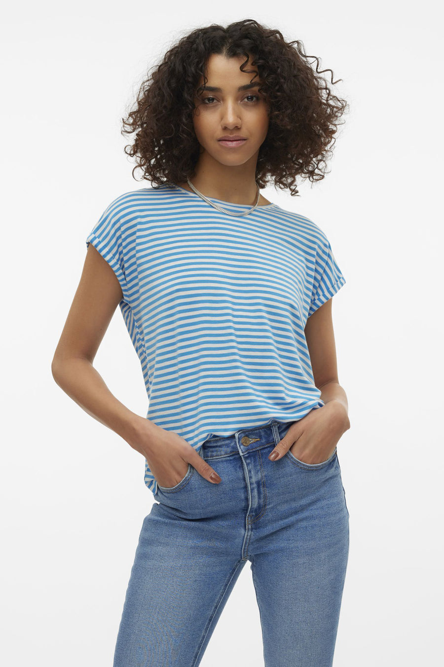 T-shirt (korte mouwen) Blauw - VERO MODA®