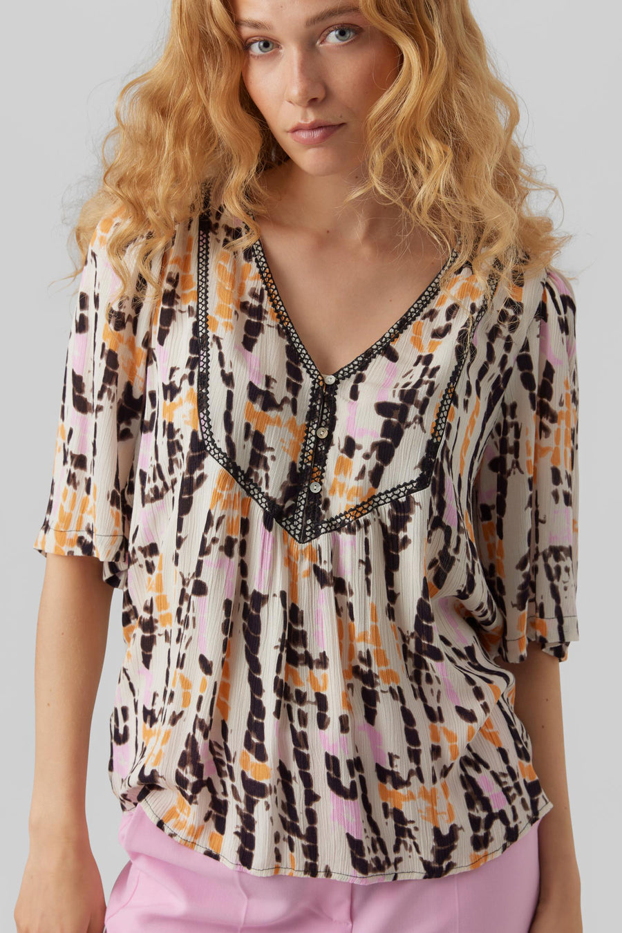 Blouse (korte mouwen) Multicolor - VERO MODA®