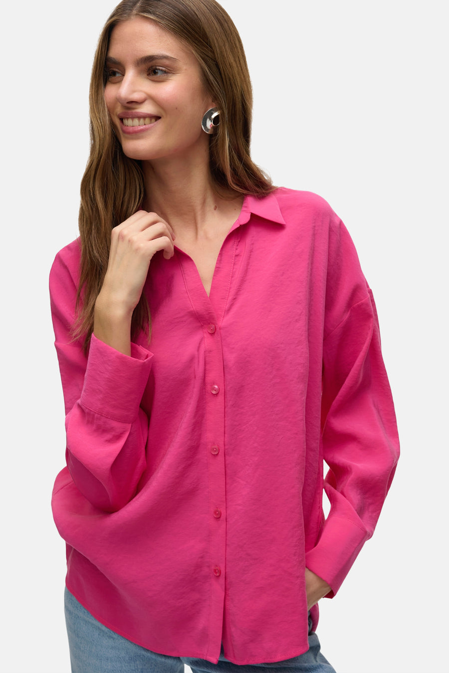 Hemd (lange mouwen) Roze - VERO MODA®