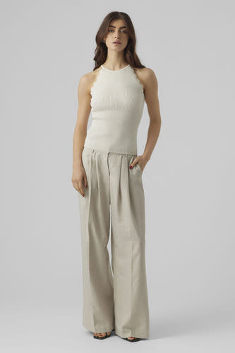 Trui met ronde hals Ecru - VERO MODA®