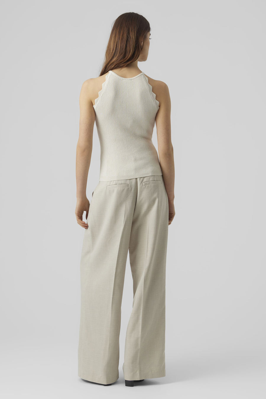 Trui met ronde hals Ecru - VERO MODA®
