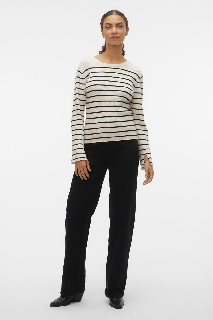 Trui met ronde hals Beige - VERO MODA®
