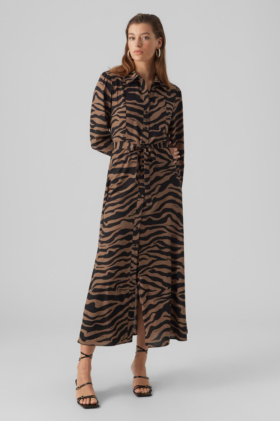 Kleedjes (lange mouwen) Bruin - VERO MODA®