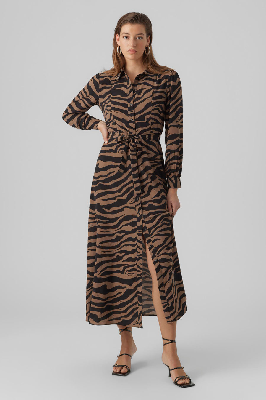 Kleedjes (lange mouwen) Bruin - VERO MODA®