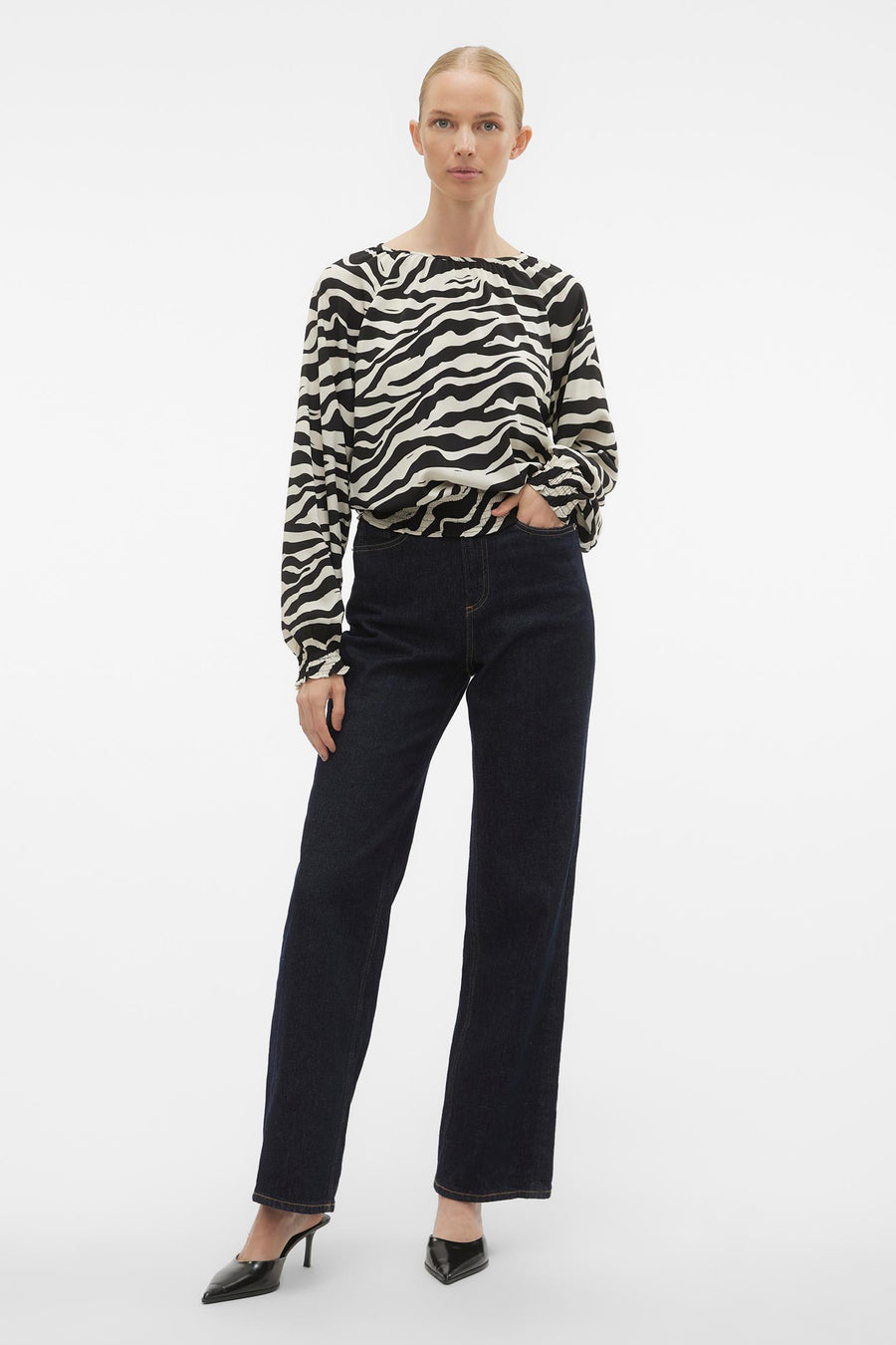 Blouse (lange mouwen) Beige - VERO MODA®