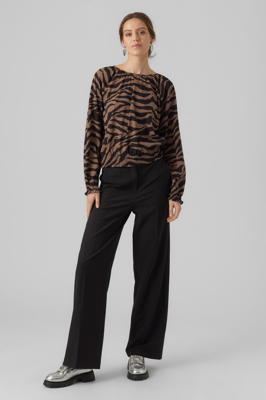 Blouse (lange mouwen) Bruin - VERO MODA®