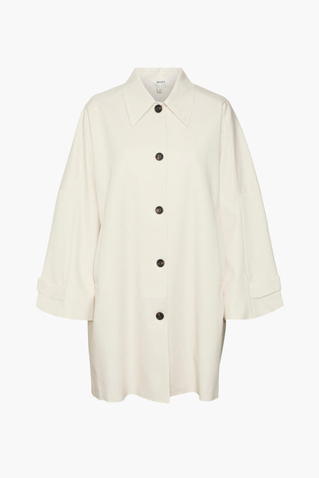 Lange jas Ecru - VERO MODA®