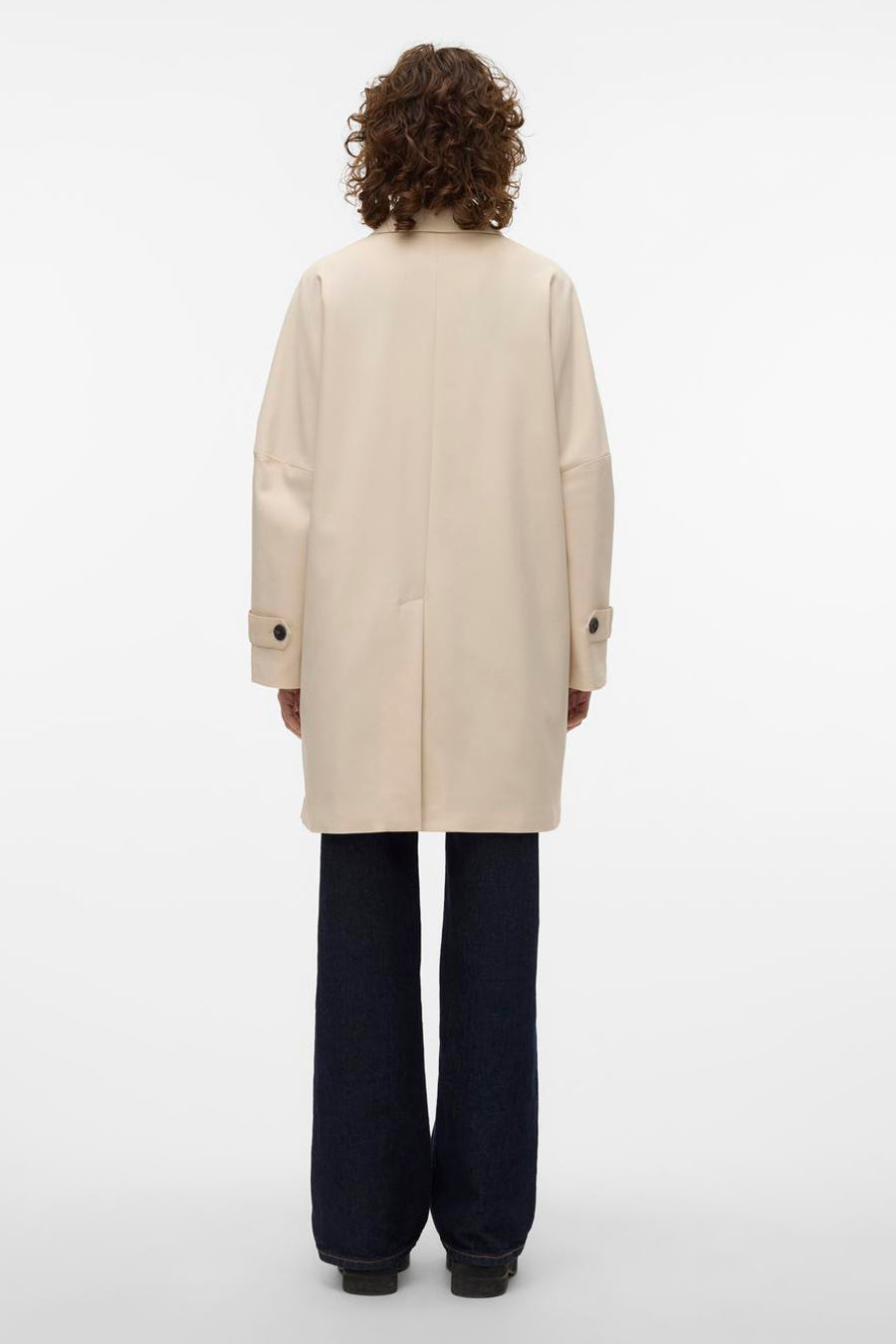 Lange jas Ecru - VERO MODA®