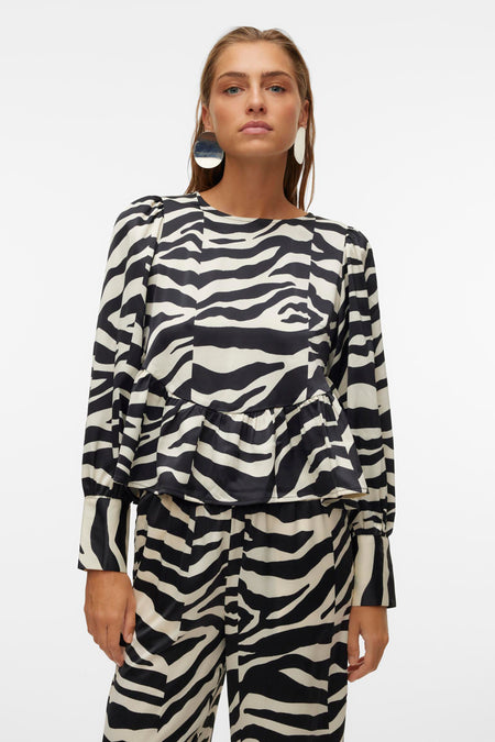 Blouse (lange mouwen) Zwart - VERO MODA®