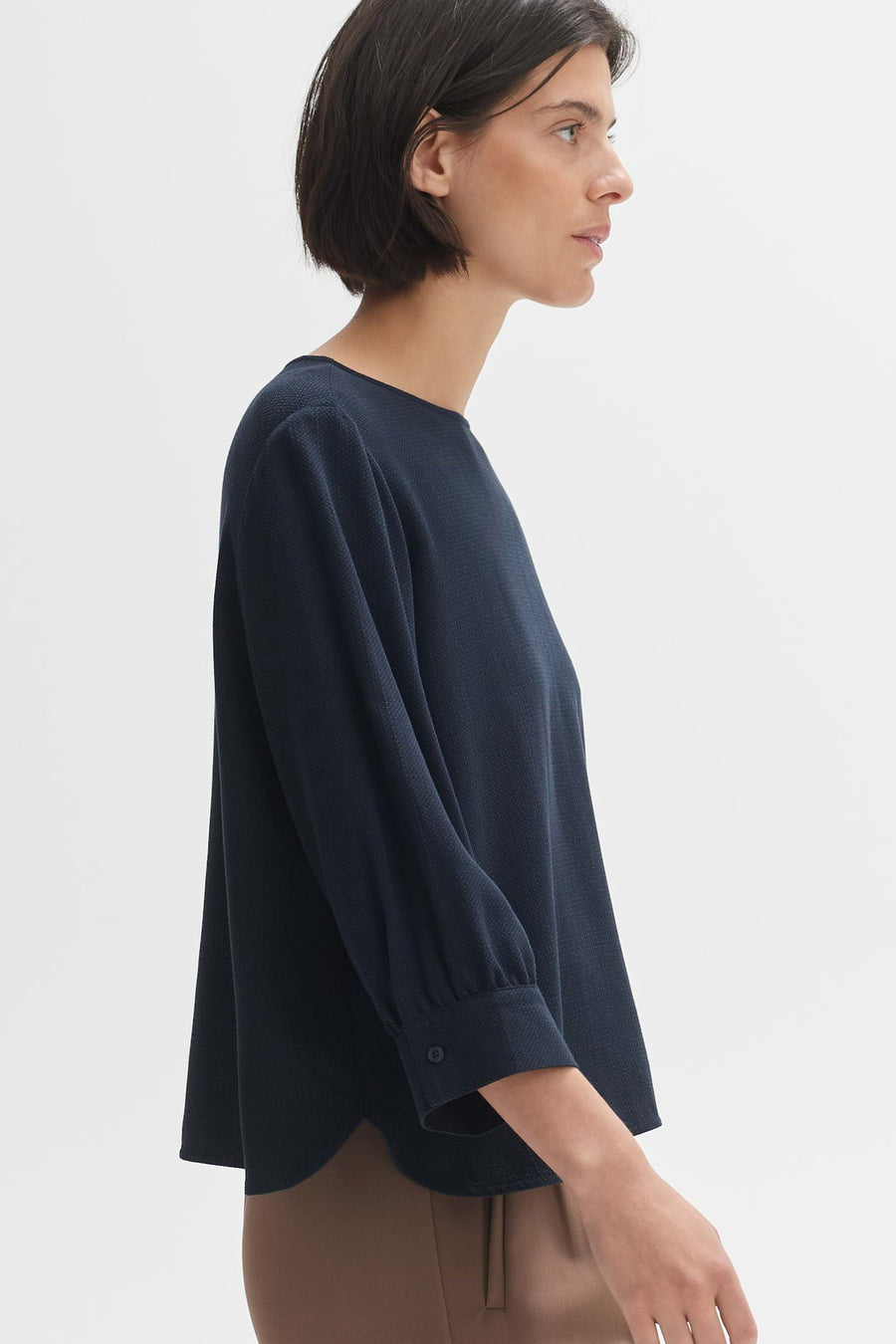Blouse 3/4 Blauw - OPUS