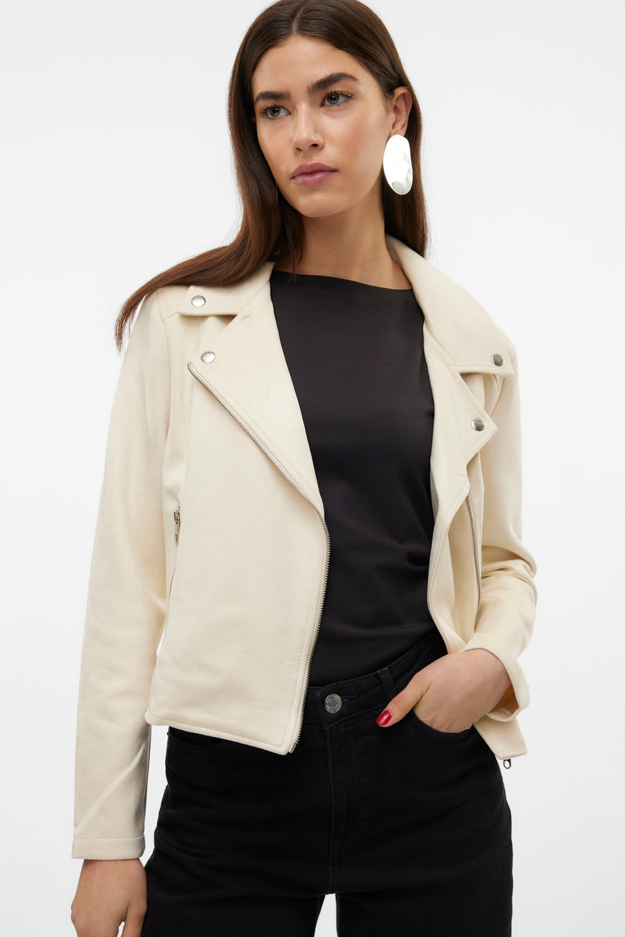 Lederen jas Beige - VERO MODA®