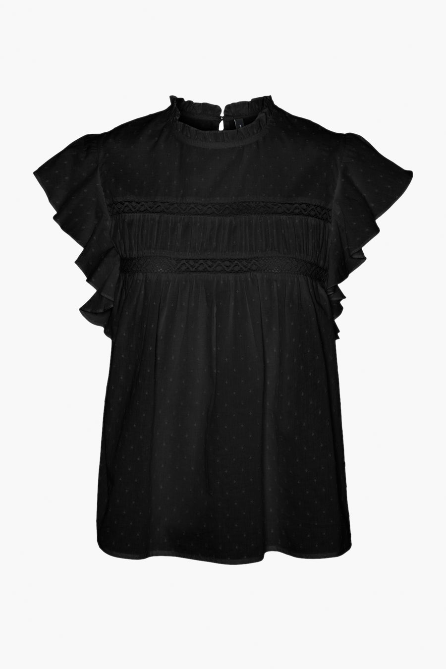 Blouse (korte mouwen) Zwart - VERO MODA®