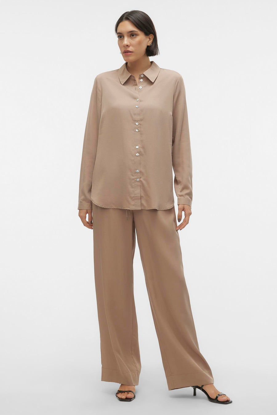 Hemd (lange mouwen) Zilver - VERO MODA®