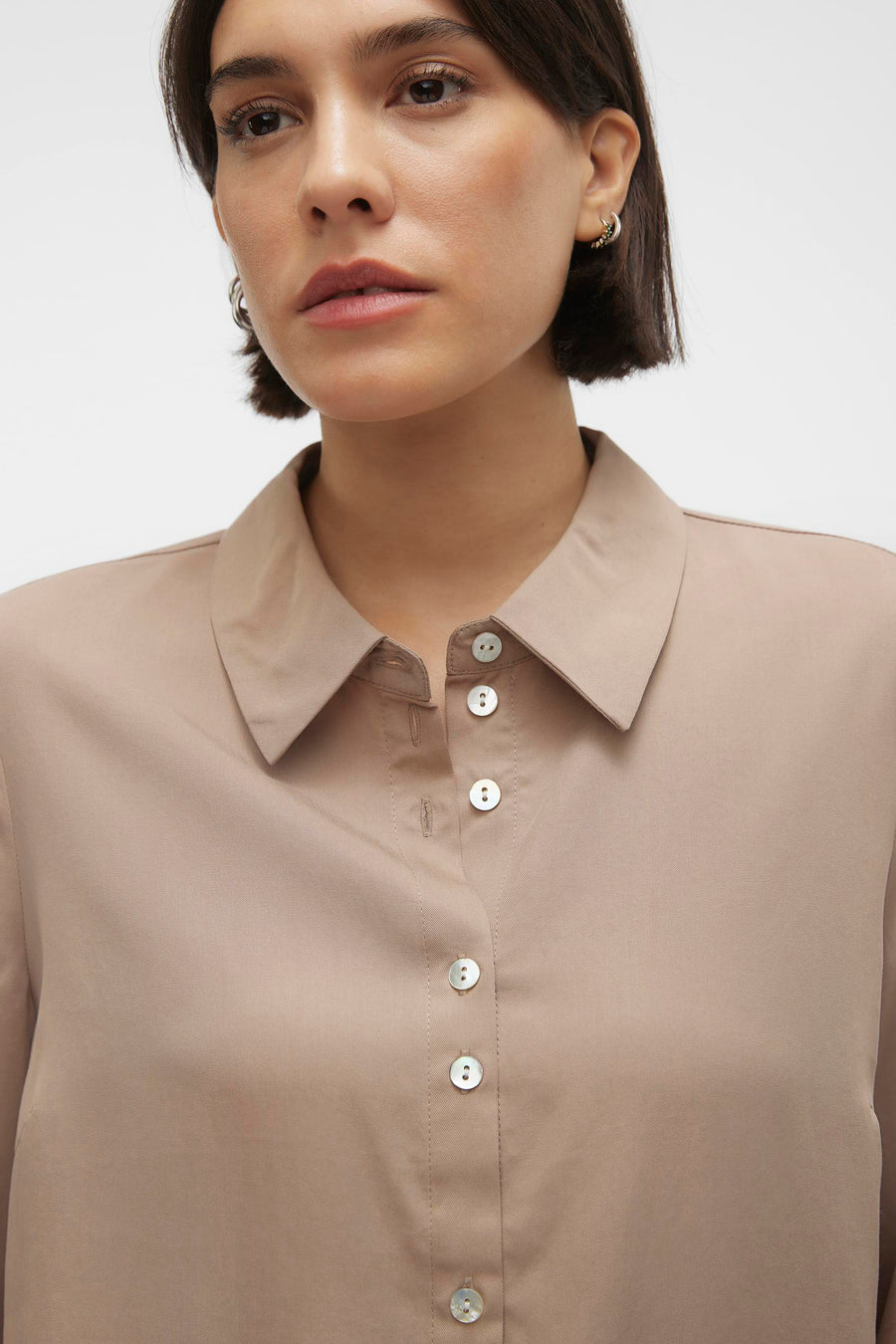 Hemd (lange mouwen) Zilver - VERO MODA®
