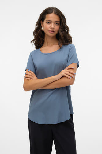 Blouse (korte mouwen) Blauw - VERO MODA®