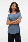 Blouse (korte mouwen) Blauw - VERO MODA®